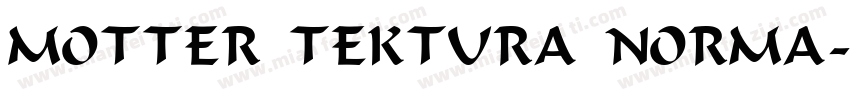 MOTTER TEKTURA NORMA字体转换